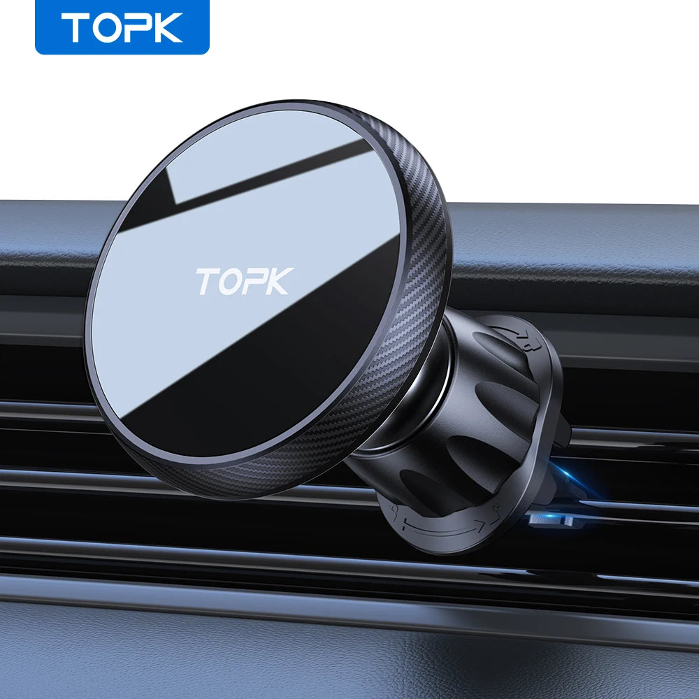 Magnetic Car Phone Holder – MagSafe Compatible, Air Vent Mount, One-Hand Operation