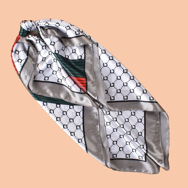 Satin Square Scarf – Versatile Headscarf, Hair Wrap & Beach Accessory for Women