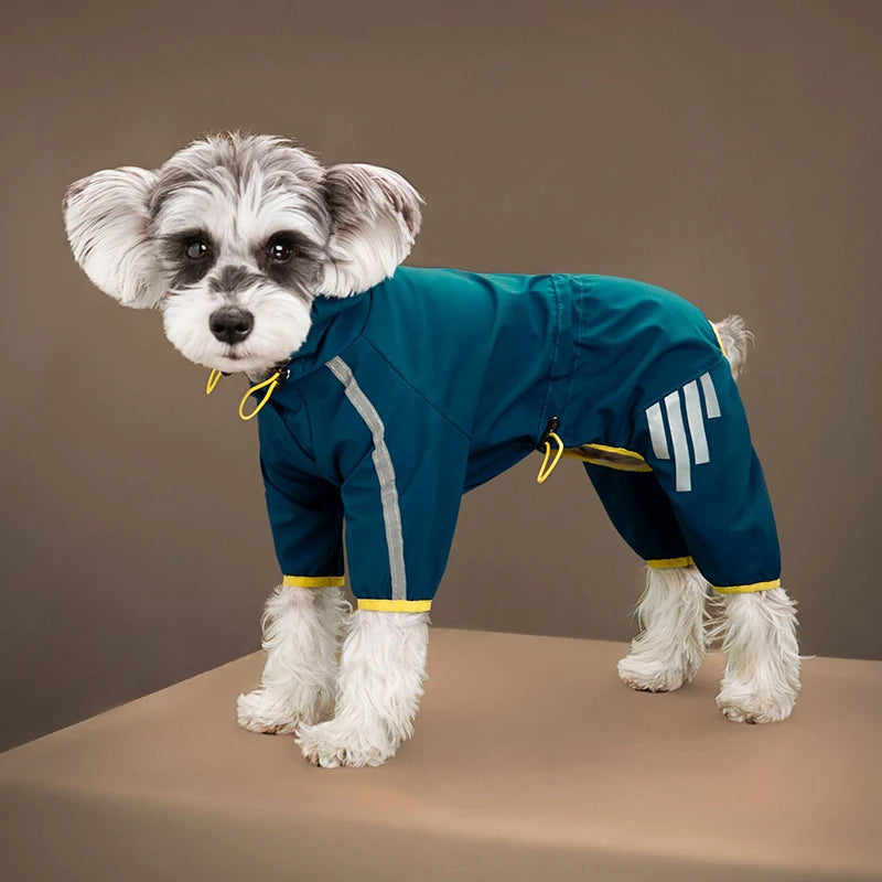 Reflective Waterproof Dog Raincoat – Jumpsuit for Small & Medium Dogs