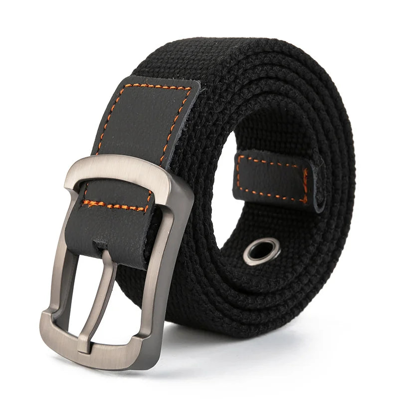Canvas Tactical Belt – Unisex Casual Outdoor Belt for Jeans & Work