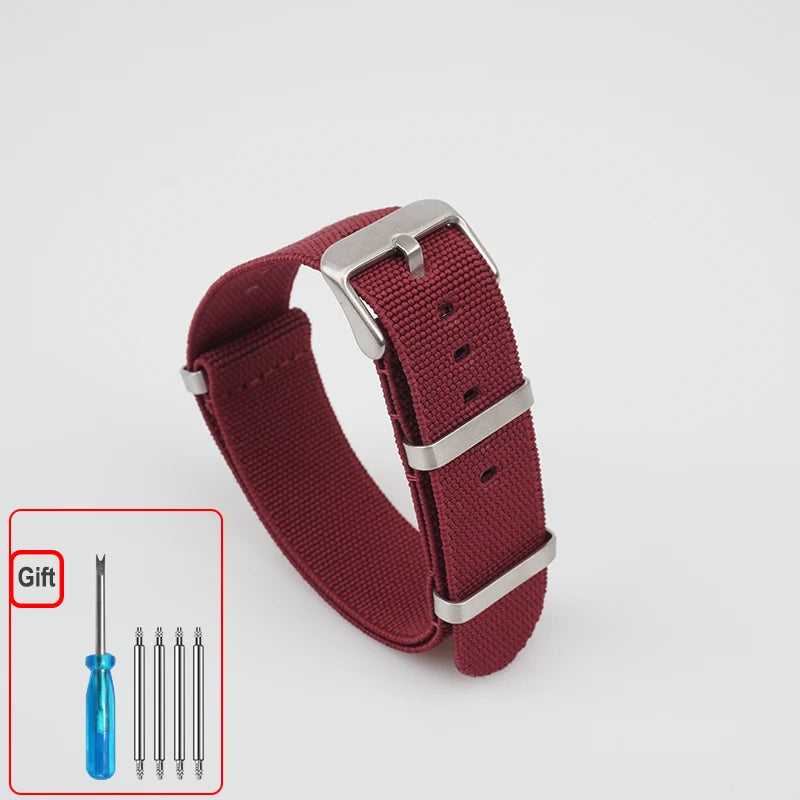 NATO Nylon Watch Band Strap – Elastic