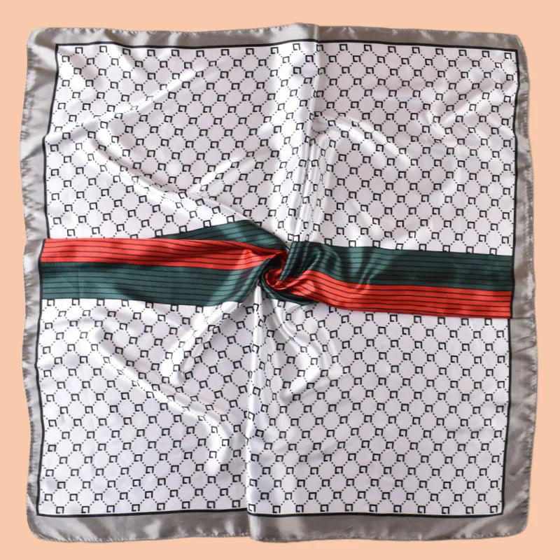 Satin Square Scarf – Versatile Headscarf, Hair Wrap & Beach Accessory for Women