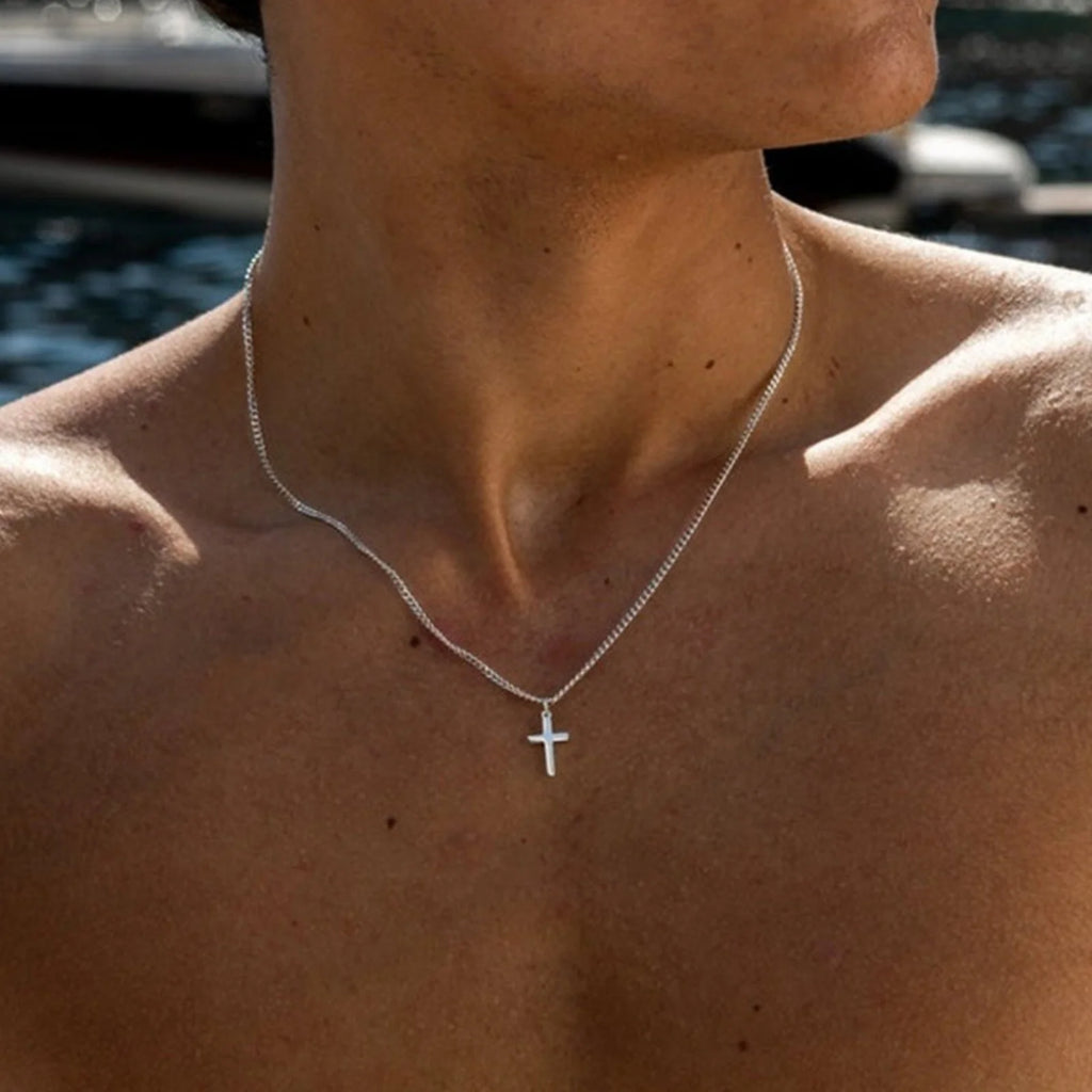Men's Stainless Steel Cross Necklace