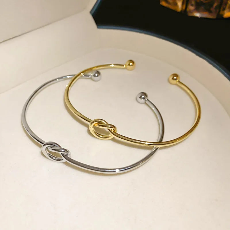 Stainless Steel Twist Cuff Bracelet