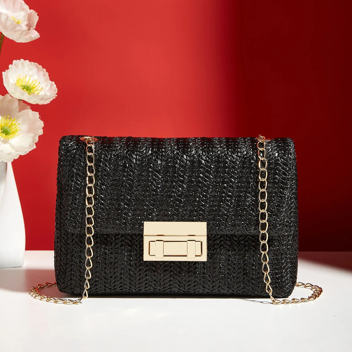 Women's Chain Strap Crossbody Bag – Chic Evening & Day Shoulder Bag