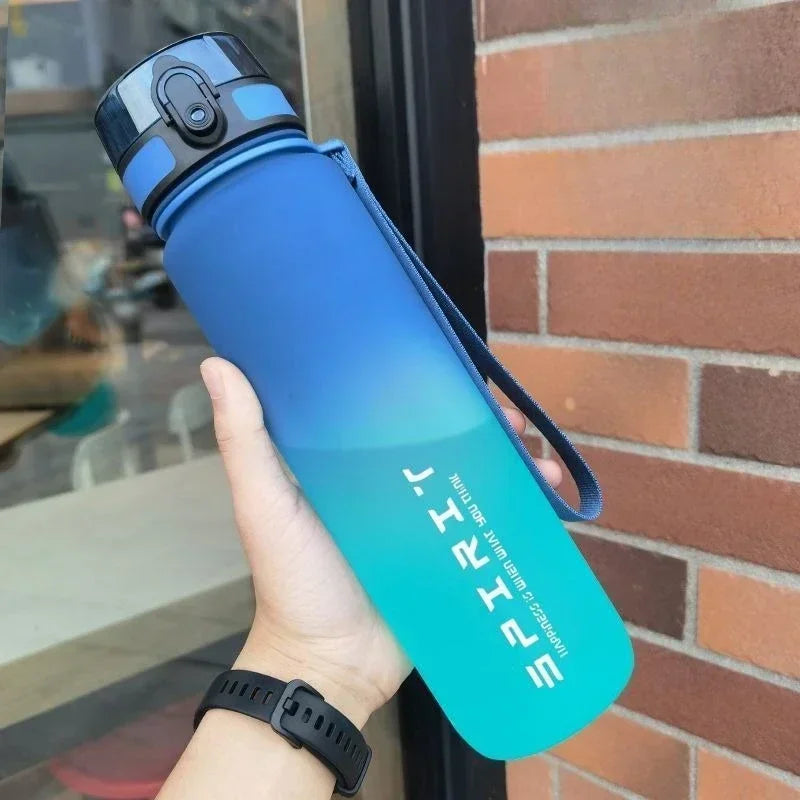 Simbuid Colorful Sports Water Bottle – Leak-Proof PC Plastic, 500ml / 650ml / 1000ml, for Gym & Outdoor