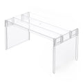 Clear Expandable Cabinet Organizer – Spice & Dish Divider for Kitchen & Bathroom