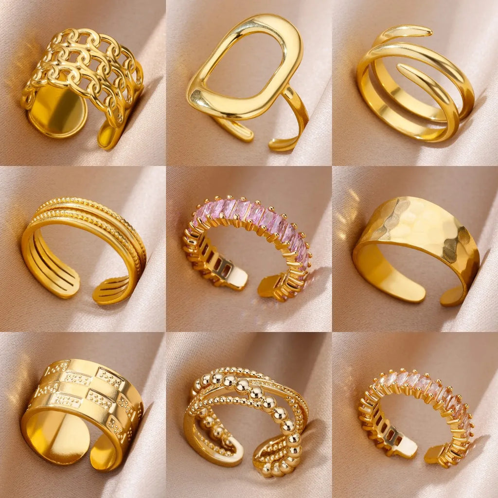 Gold Stainless Steel Ring