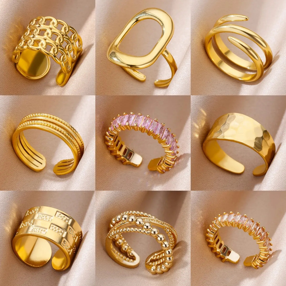 Gold Stainless Steel Ring