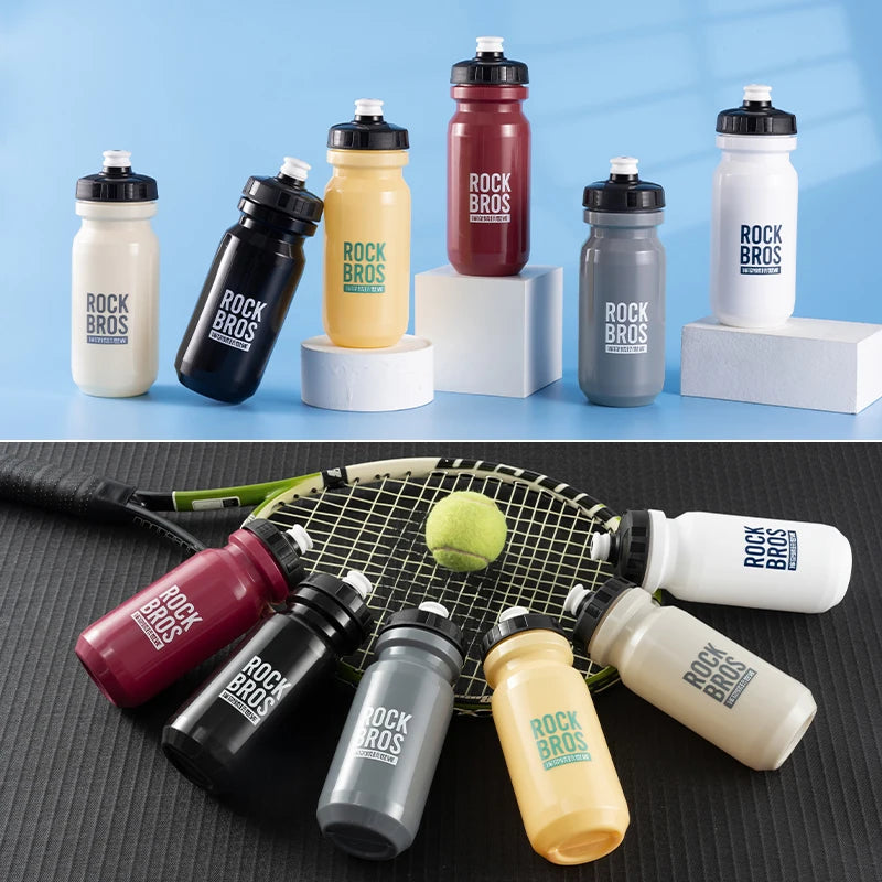 ROCKBROS 600ml Cycling Water Bottle – Squeeze Sports Cup for Bike, Camping & Hiking