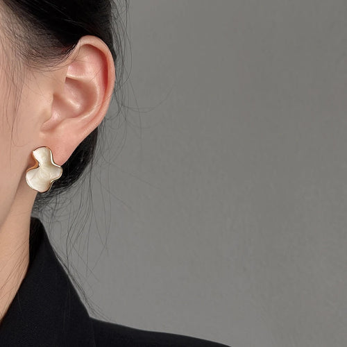 Artistic Cloud Stud Earrings