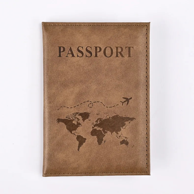 PU Leather Passport Holder – Travel Wallet & ID Card Cover