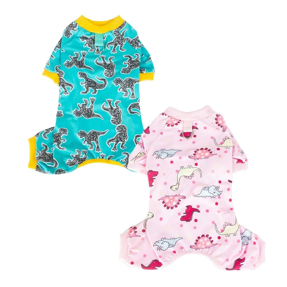 Soft Cotton Dog Pajamas for Small Dogs – Puppy Onesie for Girls & Boys
