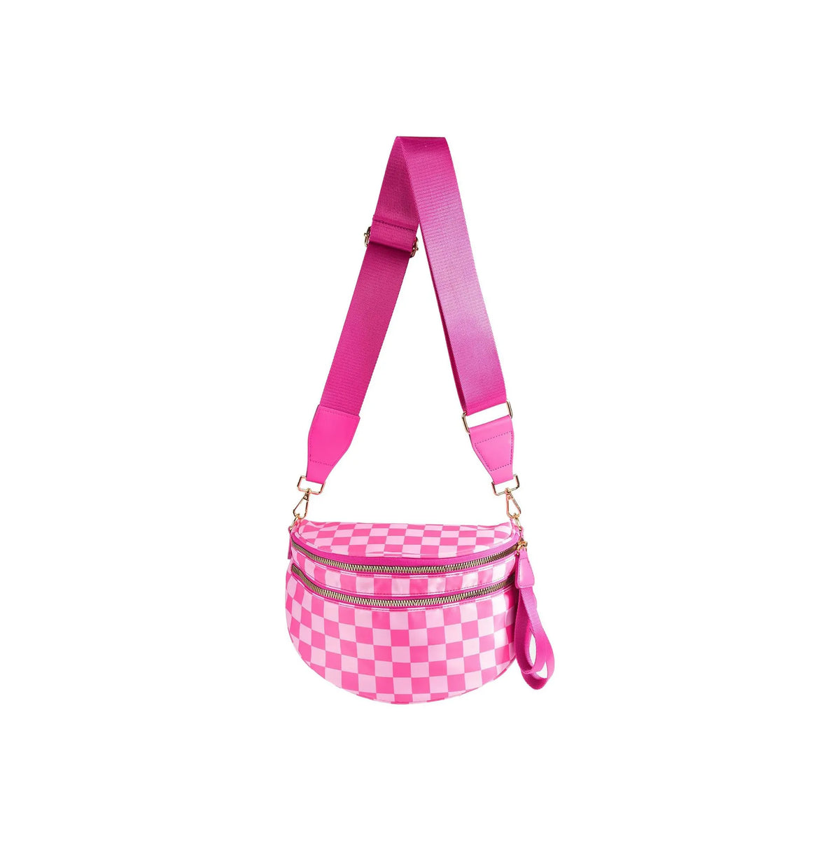 Women's Checkered Crossbody Waist Bag