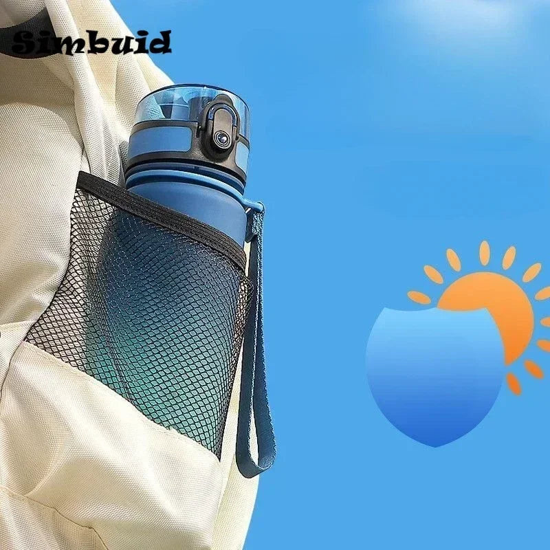 Simbuid Colorful Sports Water Bottle – Leak-Proof PC Plastic, 500ml / 650ml / 1000ml, for Gym & Outdoor
