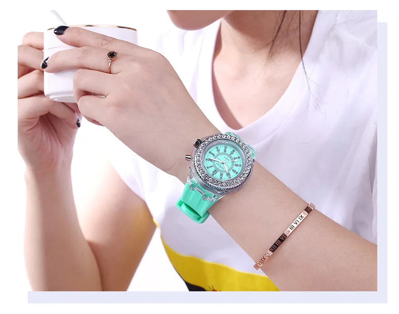 LED Flash Luminous Watch