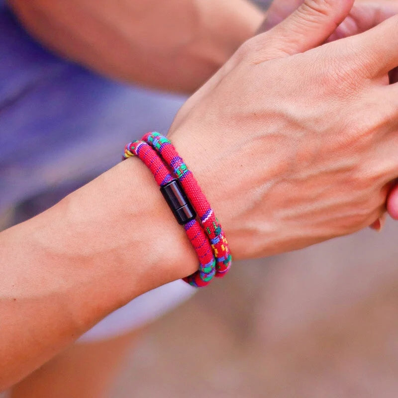 Men's Bohemia Rope Bracelet — Magnetic Survival