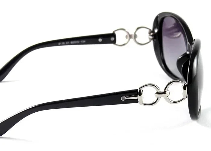 Women's Oval UV400 Sunglasses – Polarized Gradient Lenses | Red, Tea, Purple, Black