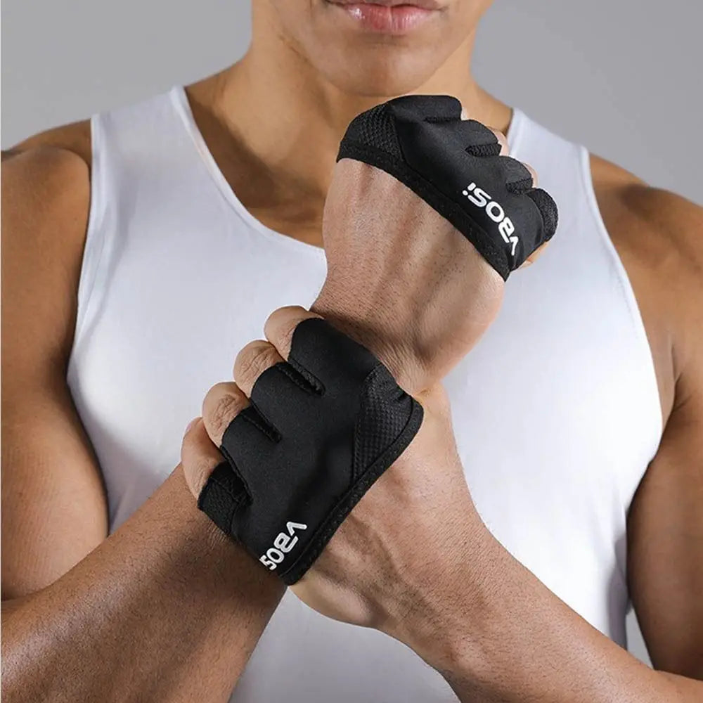 Anti-Callus Half-Finger Gym Gloves – Breathable, Anti-Slip, Unisex M-XL