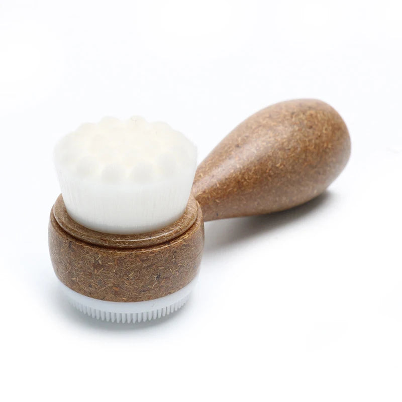 Coconut Fiber Facial Cleansing Brush – Double-Sided Exfoliator & Blackhead Remover