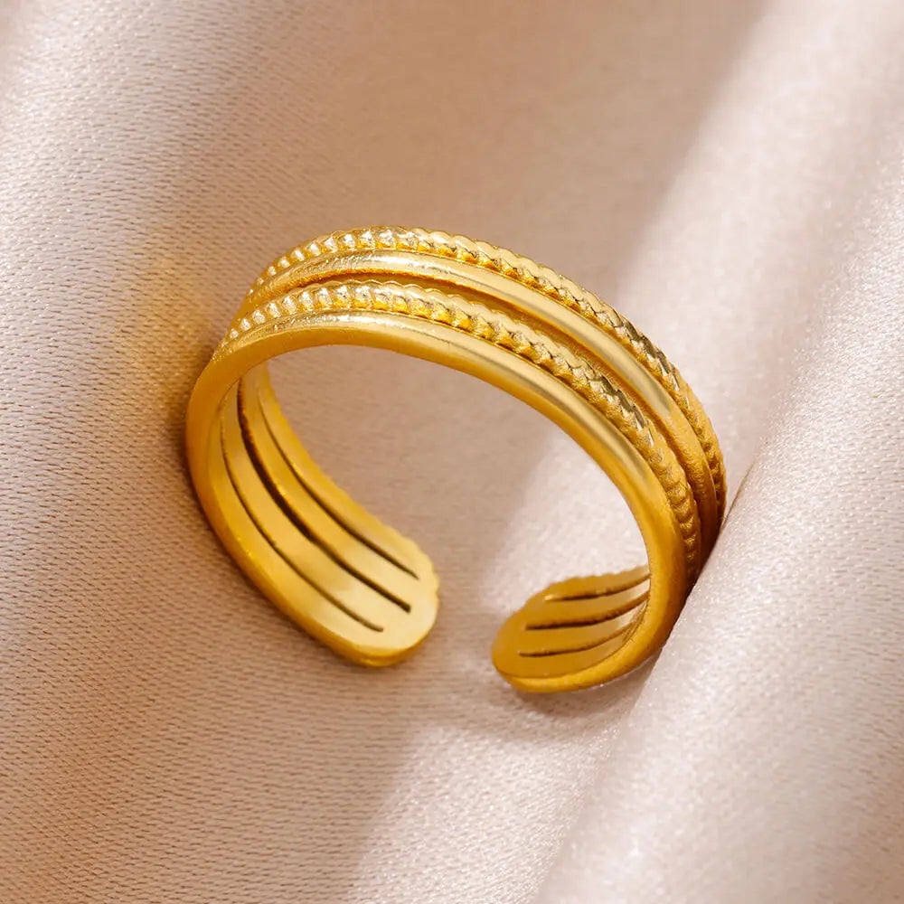 Gold Stainless Steel Ring