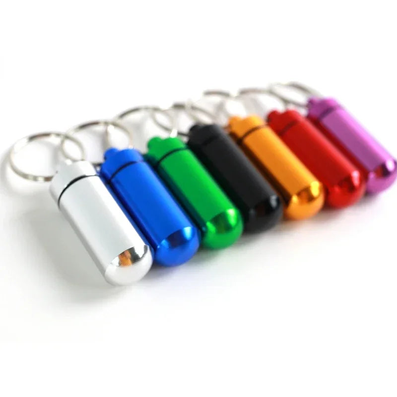 Portable Aluminum Pill Box – Waterproof