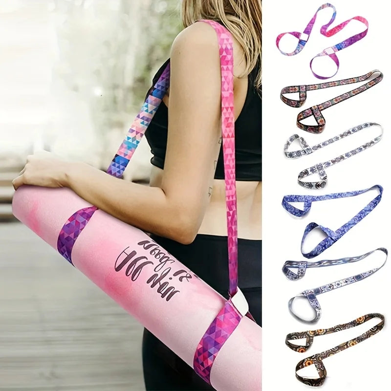 Adjustable Yoga Mat Carry Strap – Shoulder Sling & Storage Strap