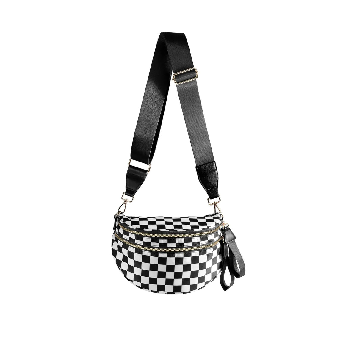Women's Checkered Crossbody Waist Bag