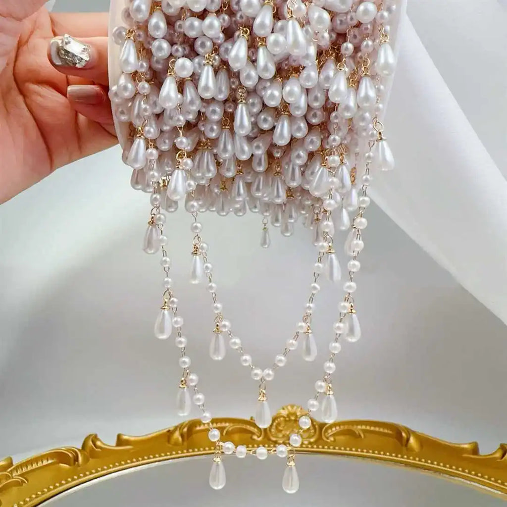 Pearl Bead Chain for Jewelry Making