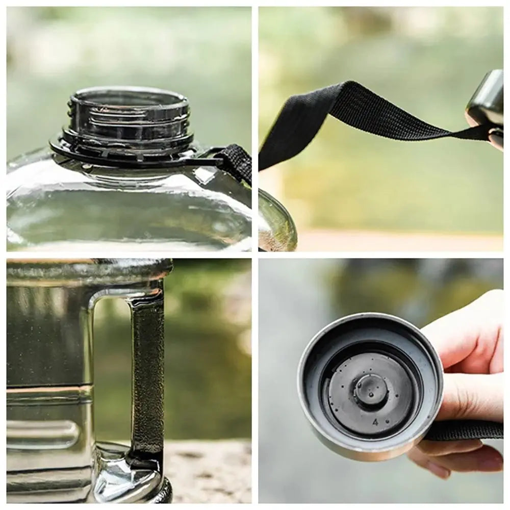 2L PETG Sports Water Bottle with Handle – BPA-Free Gym Gallon Bottle for Workout & Outdoor