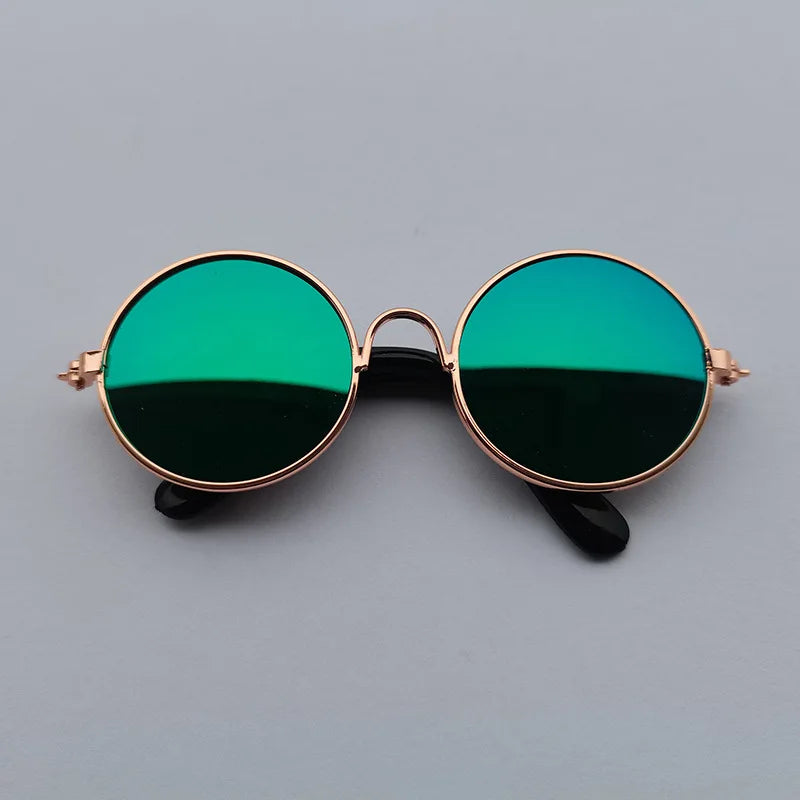 Vintage Round Sunglasses for Cats & Small Dogs – Photo Props & Cosplay
