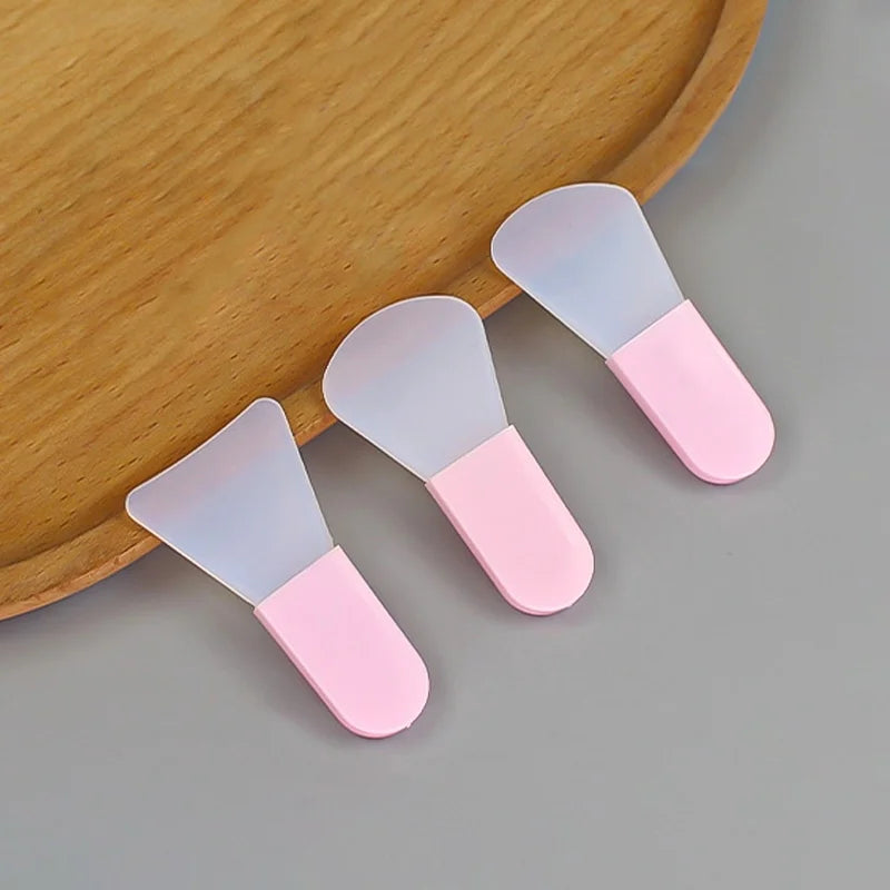 3-Piece Silicone Facial Mask Brush Set – Professional Mud & Cream Applicator