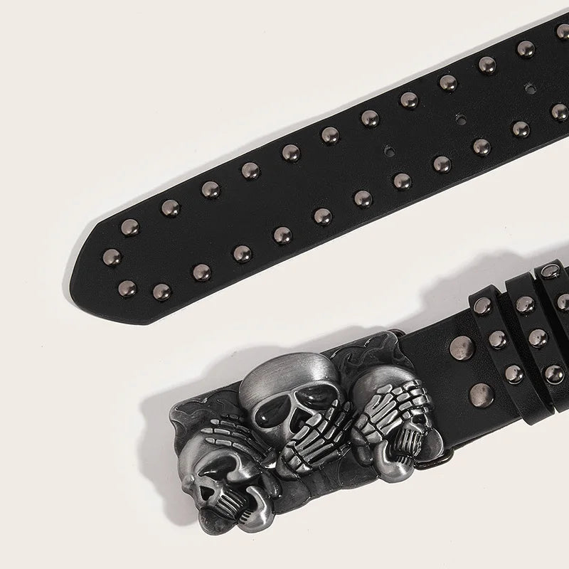 Studded Rivet Belt — Punk Goth Style