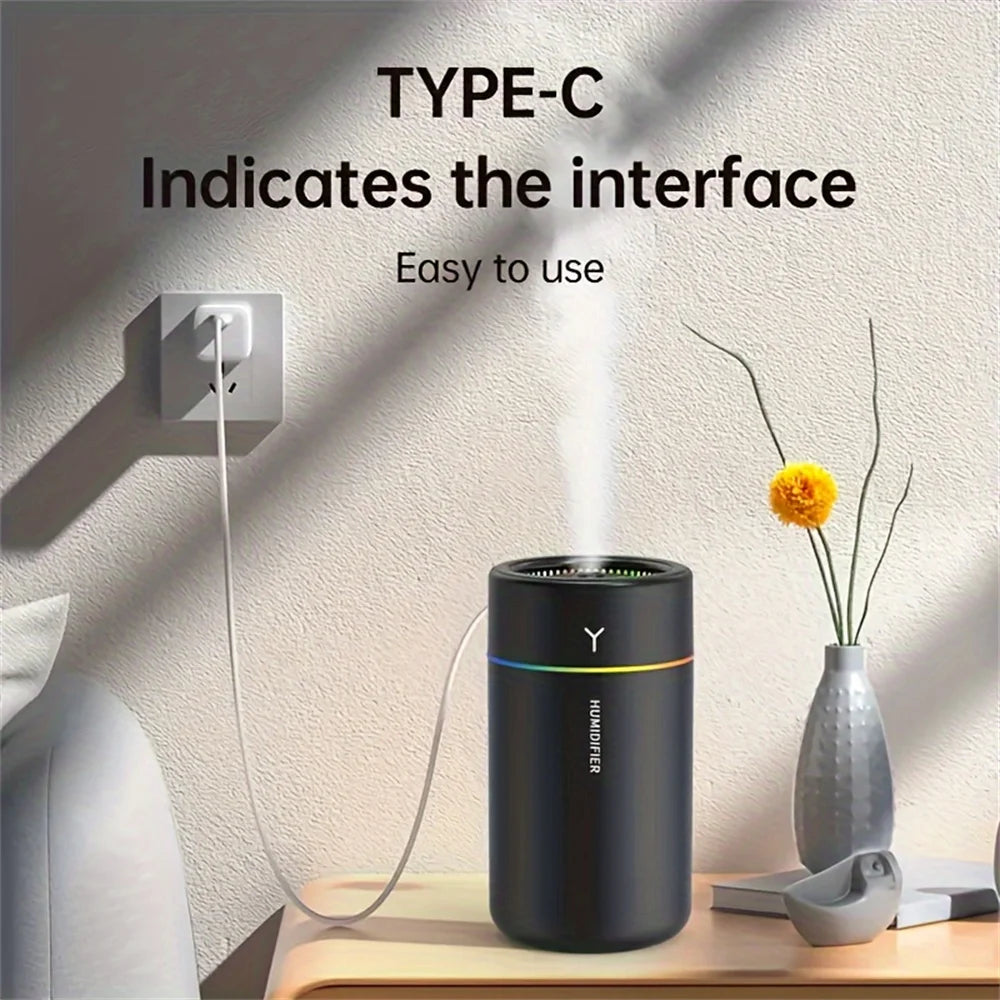 LED Aromatherapy Humidifier – USB Car Diffuser