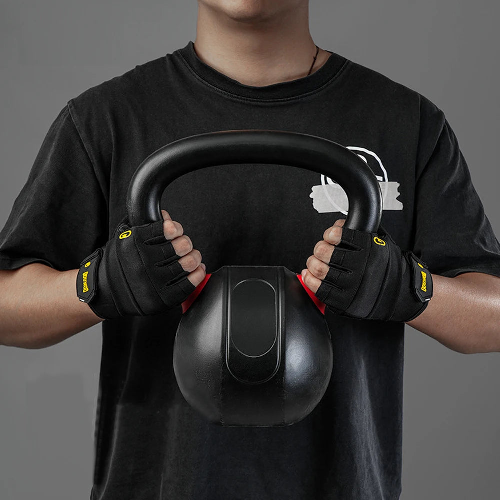 Full Palm Protection Workout Gloves – Fingerless, Anti-Slip, Unisex S-XL