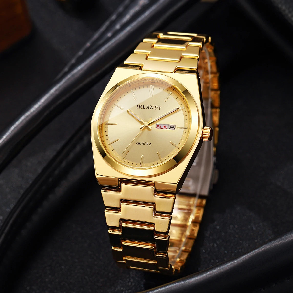 Men's Slim Quartz Watch with Calendar