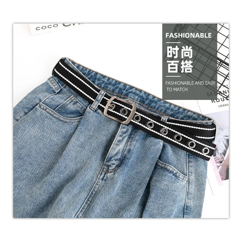 Canvas Tactical Belt – Unisex Casual Outdoor Belt for Jeans & Work