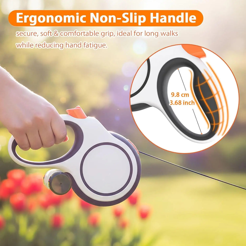 Retractable Dog Leash – 5m or 8m, Up to 50 kg – for Small & Large Dogs