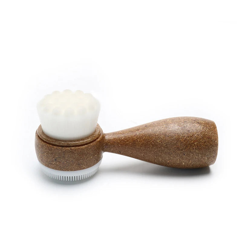 Coconut Fiber Facial Cleansing Brush – Double-Sided Exfoliator & Blackhead Remover