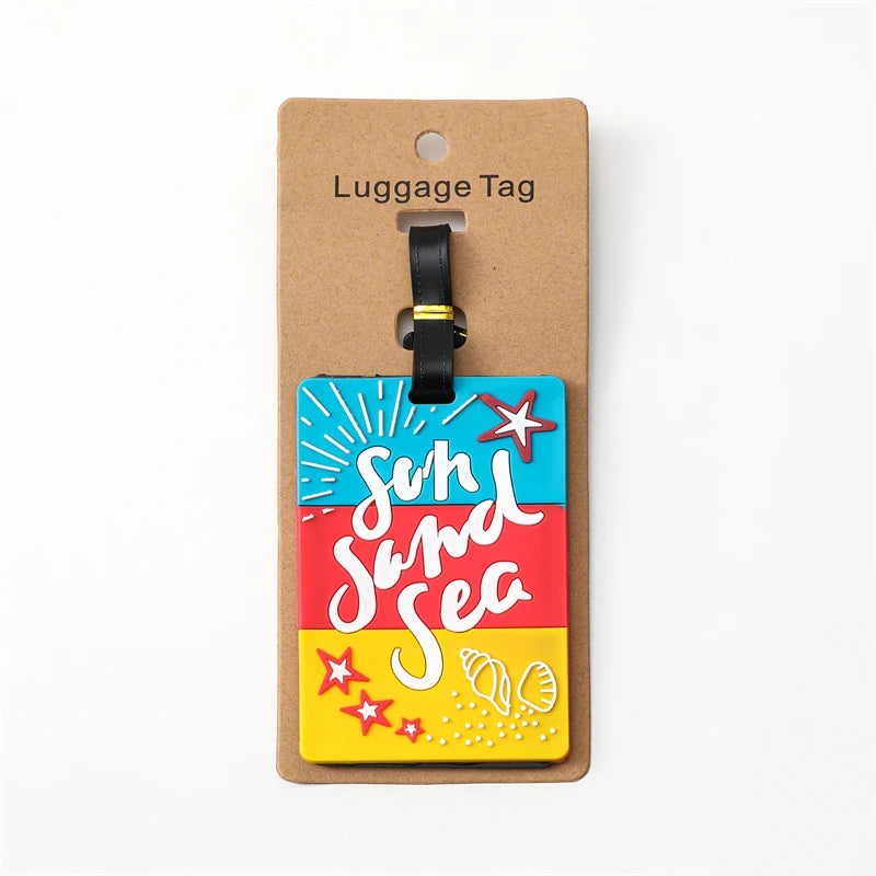 Creative Corgi & Cat Luggage Tag – Silicone Travel ID Tag with Anti-Loss Design