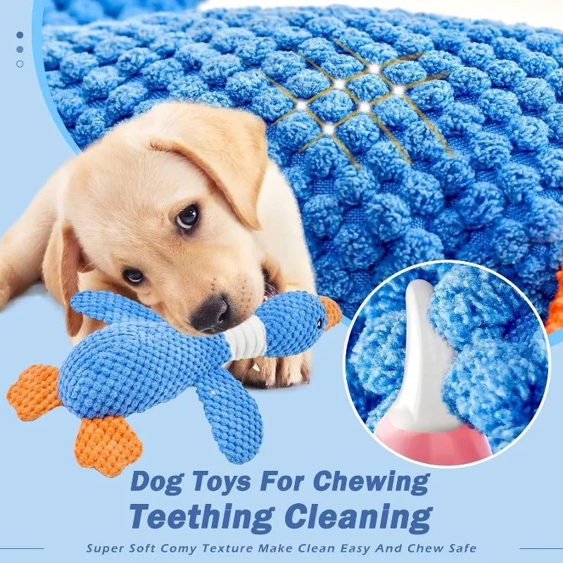 Goose Plush Squeaky Dog Toy – Interactive Chew & Fetch Toy for Cats & Dogs