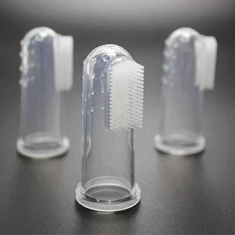 Silicone Finger Toothbrush for Dogs & Cats – Soft, Gentle Teeth Cleaning, Bad Breath & Tartar Care