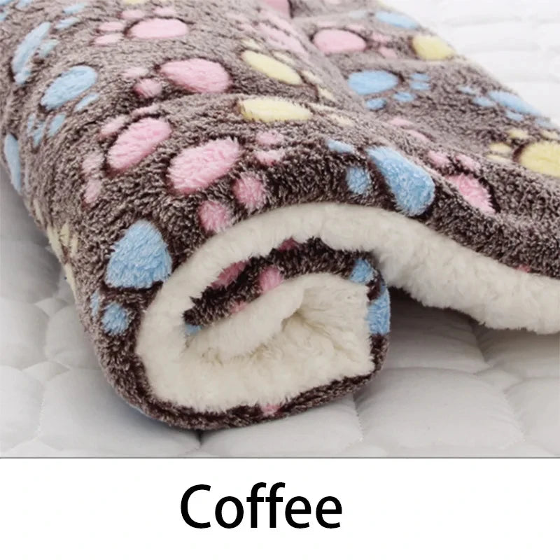 Flannel Pet Sleeping Mat — Soft Warm Dog & Cat Bed