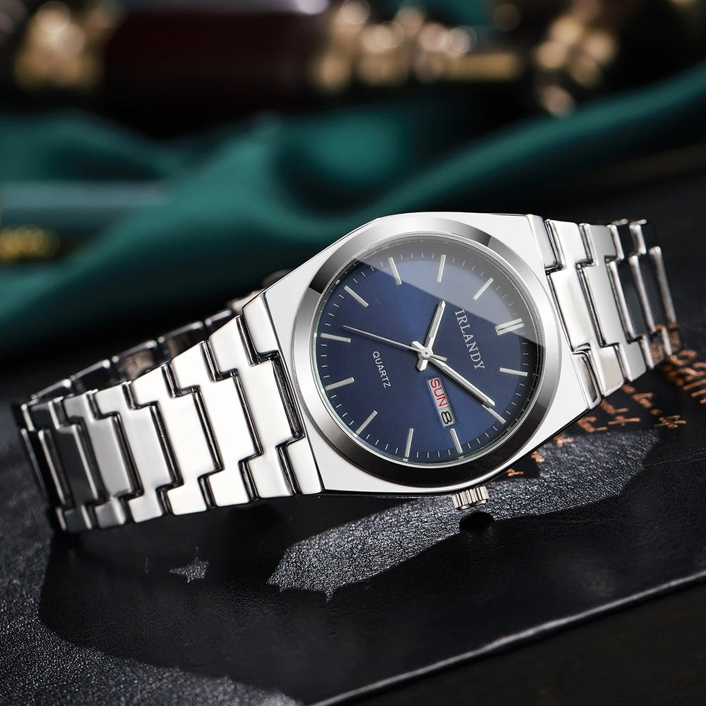 Men's Slim Quartz Watch with Calendar