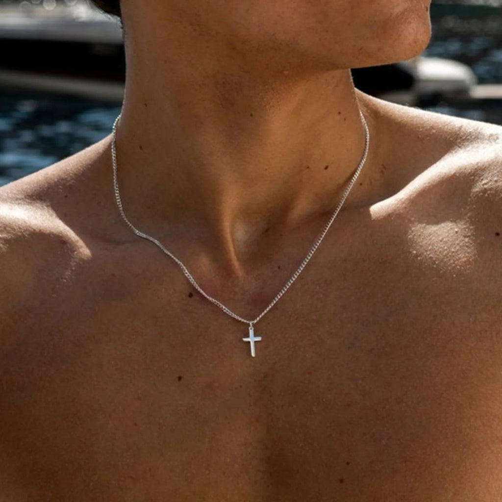 Men's Stainless Steel Cross Necklace
