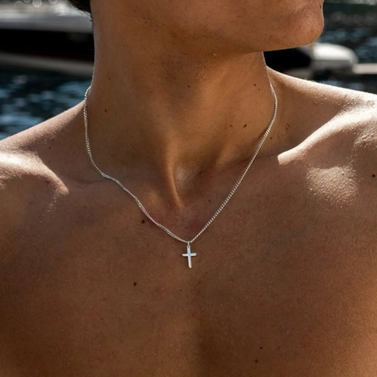 Men's Stainless Steel Cross Necklace