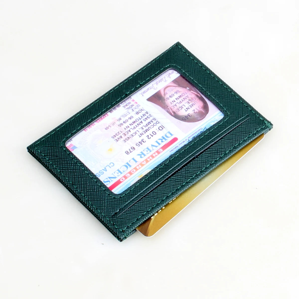 Slim PU Leather Wallet – Card & ID Holder for Men & Women