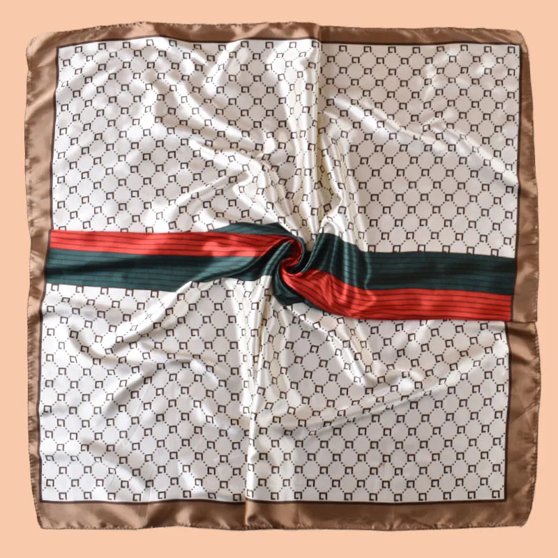 Satin Square Scarf – Versatile Headscarf, Hair Wrap & Beach Accessory for Women