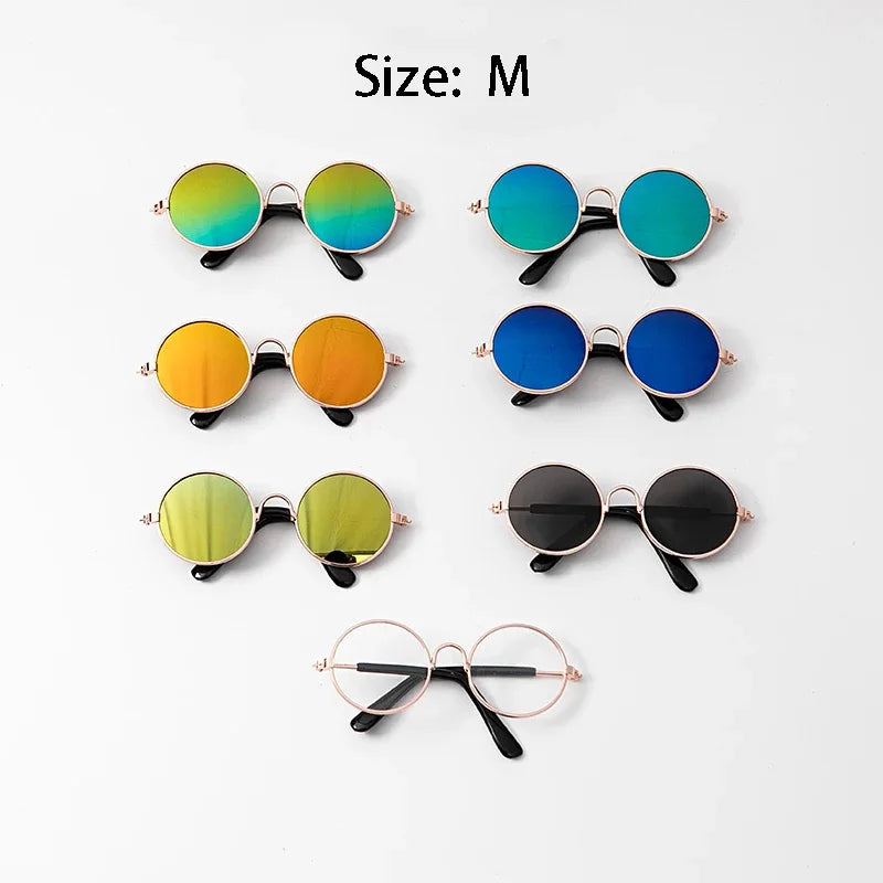 Vintage Round Sunglasses for Cats & Small Dogs – Photo Props & Cosplay