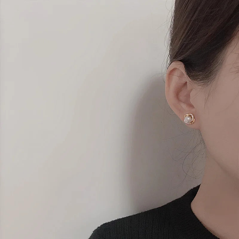 Sterling Silver Bohemian Stud Earrings